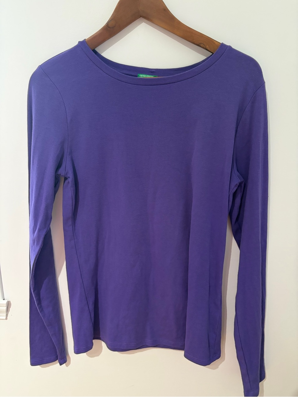 United Colors Of Benetton Purple Long Sleeve Tee